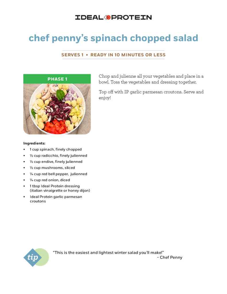 Spinach Chopped Salad Recipe