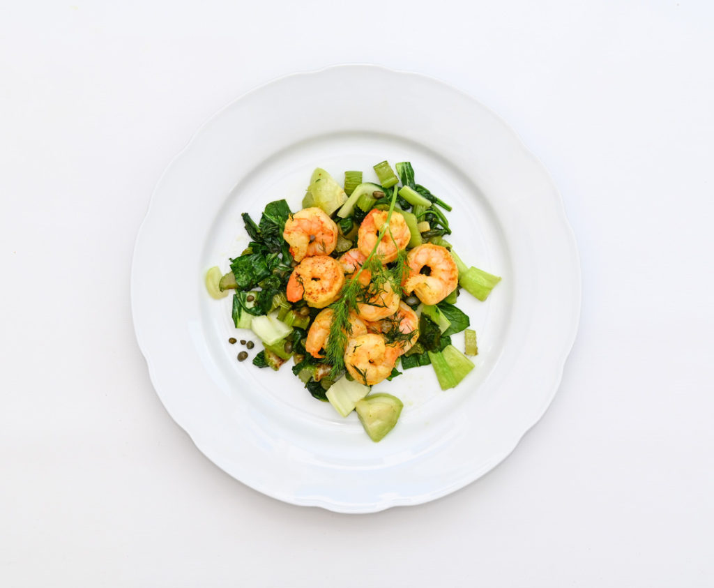 Food for Thought - Lemon Caper Shrimp